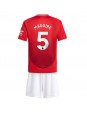 Manchester United Harry Maguire #5 Replika Hemmakläder Barn 2024-25 Kortärmad (+ byxor)